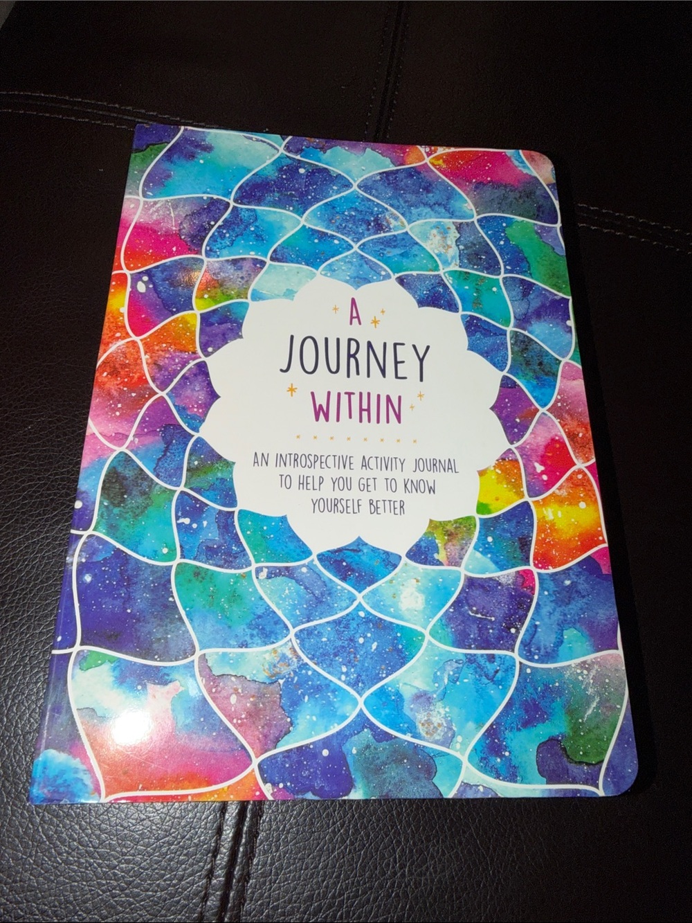 Journey Within Introspective Activity Journal - Colorful Galaxy Cover
